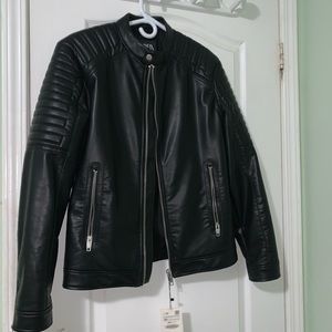 ZARA - black leather jacket (discontinued)